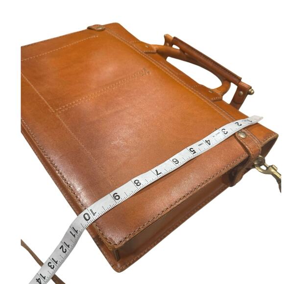 Fossil Limited Edition Vintage Archive Music Briefcase- numbered RARE Cognac - Picture 8 of 16